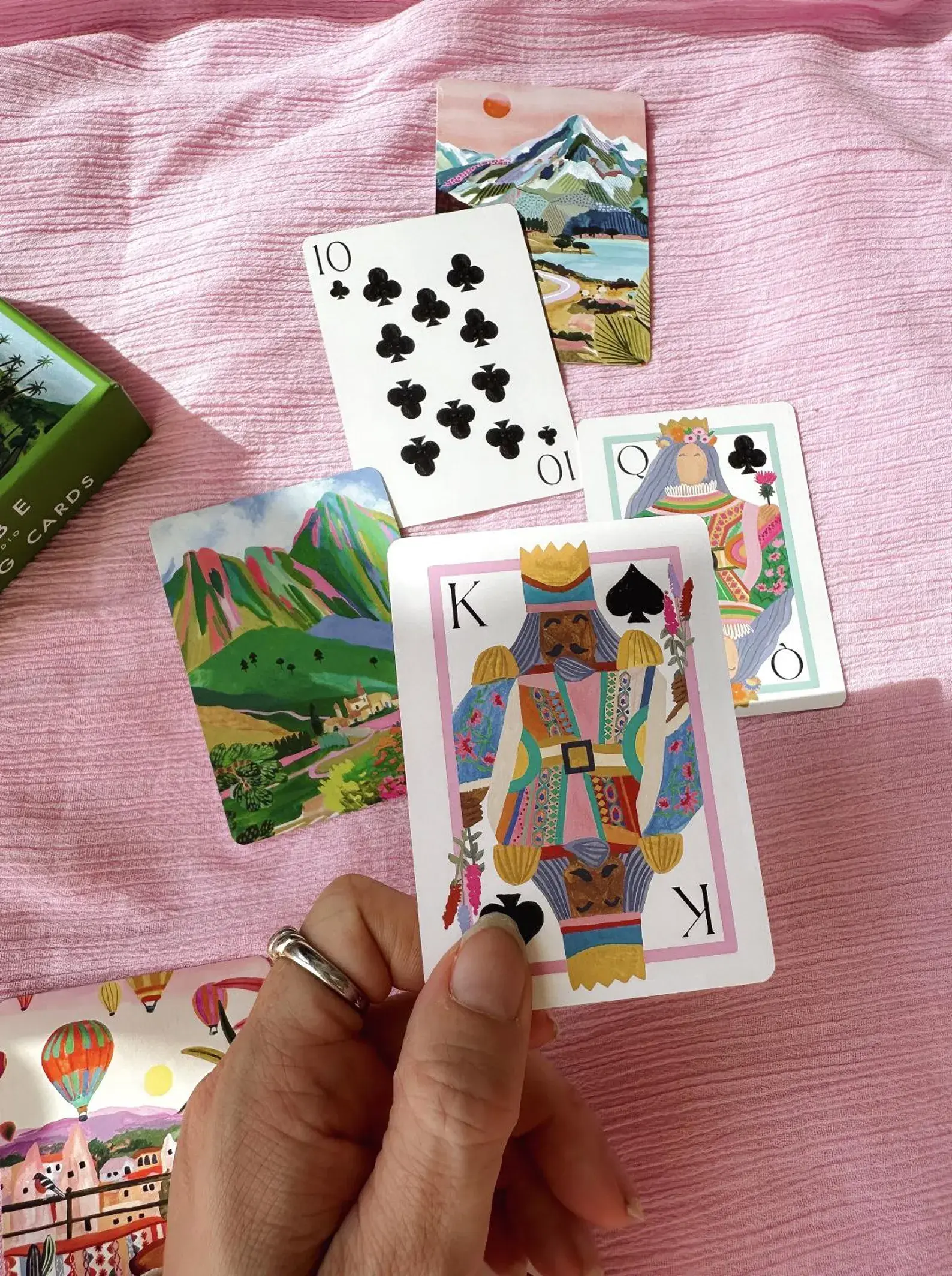 Jeu de cartes aquarelle