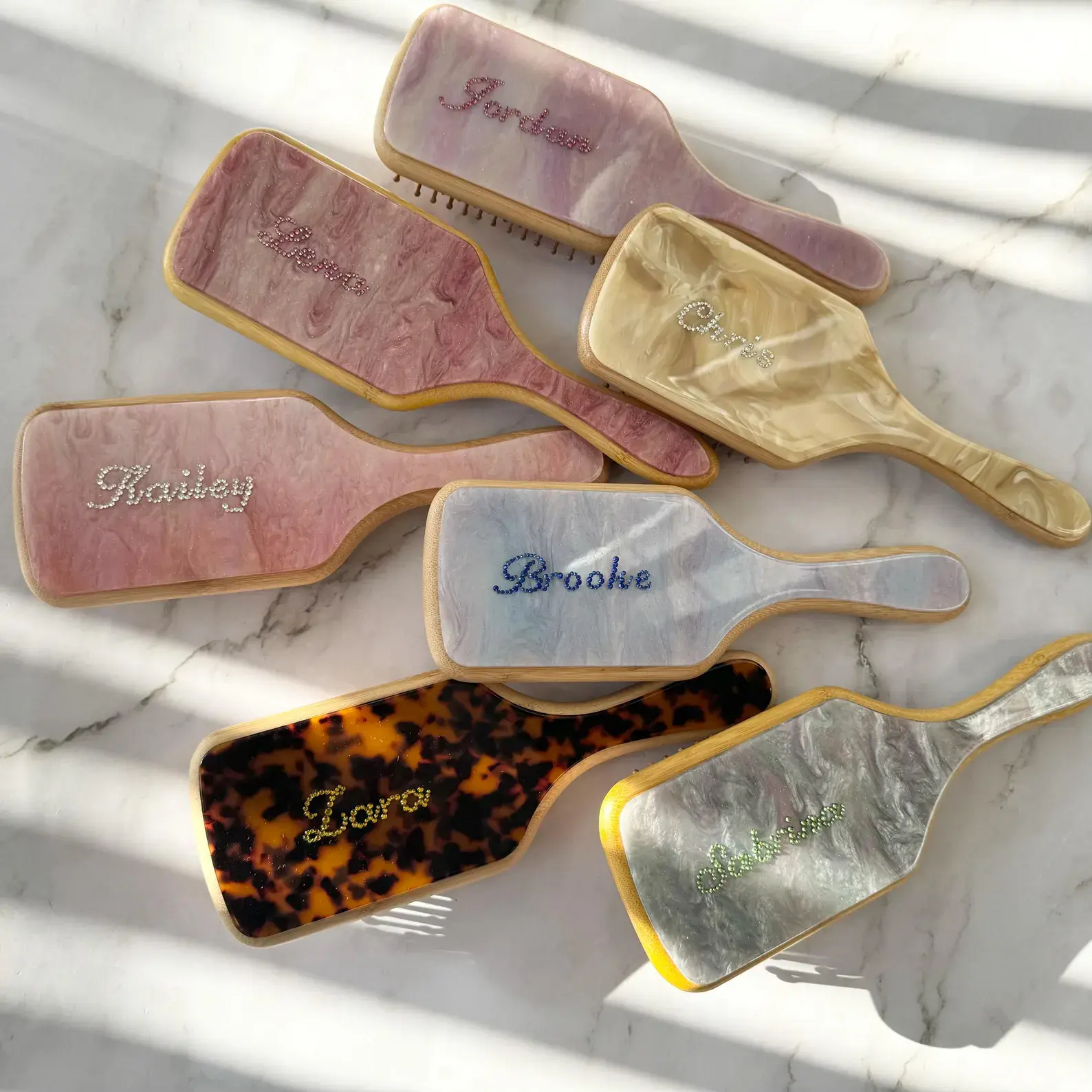 Brosse à Cheveux Personnalisée Strass