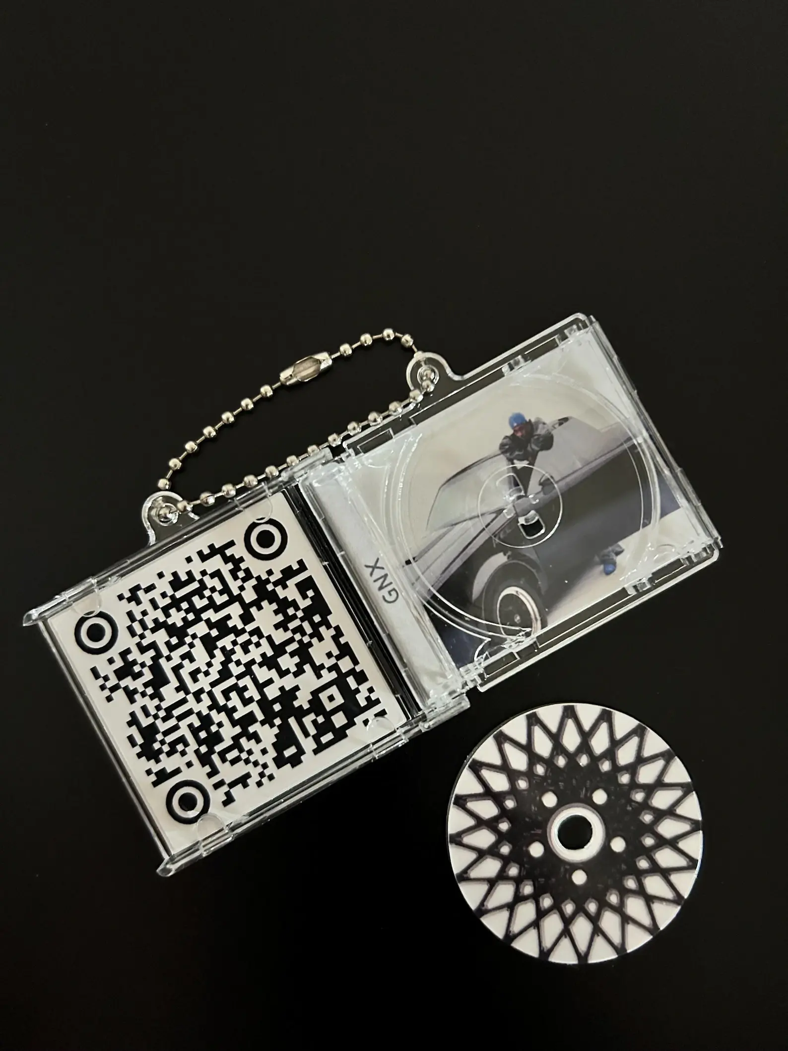 Porte-Clés Mini CD en Acrylique Personnalisé aperçu 4