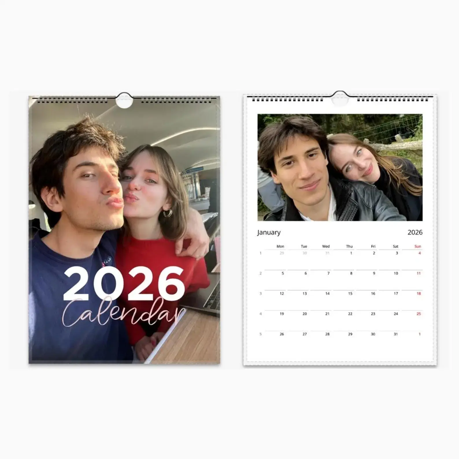 Calendrier personnalisé 2026
