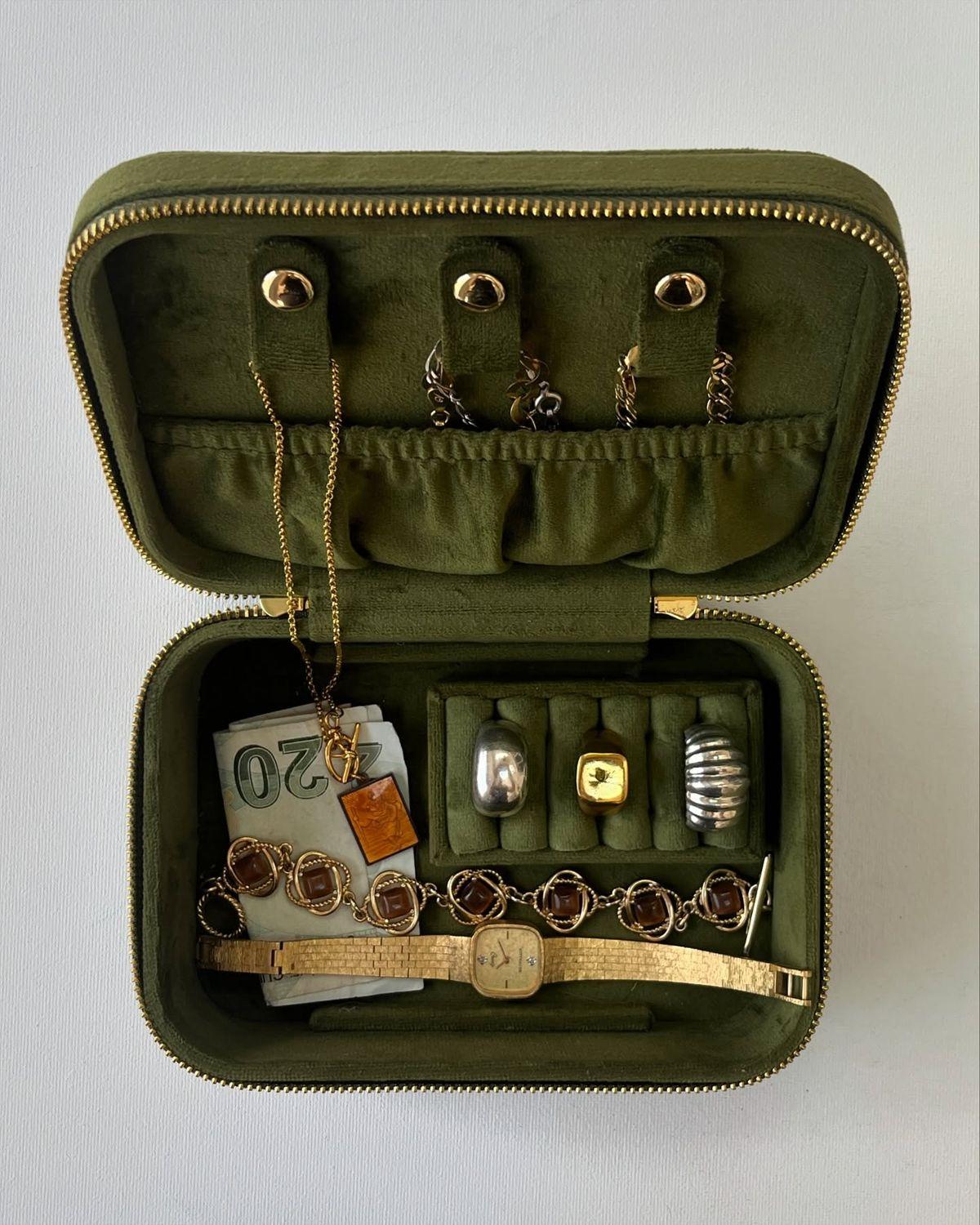 Boîte à bijoux de voyage