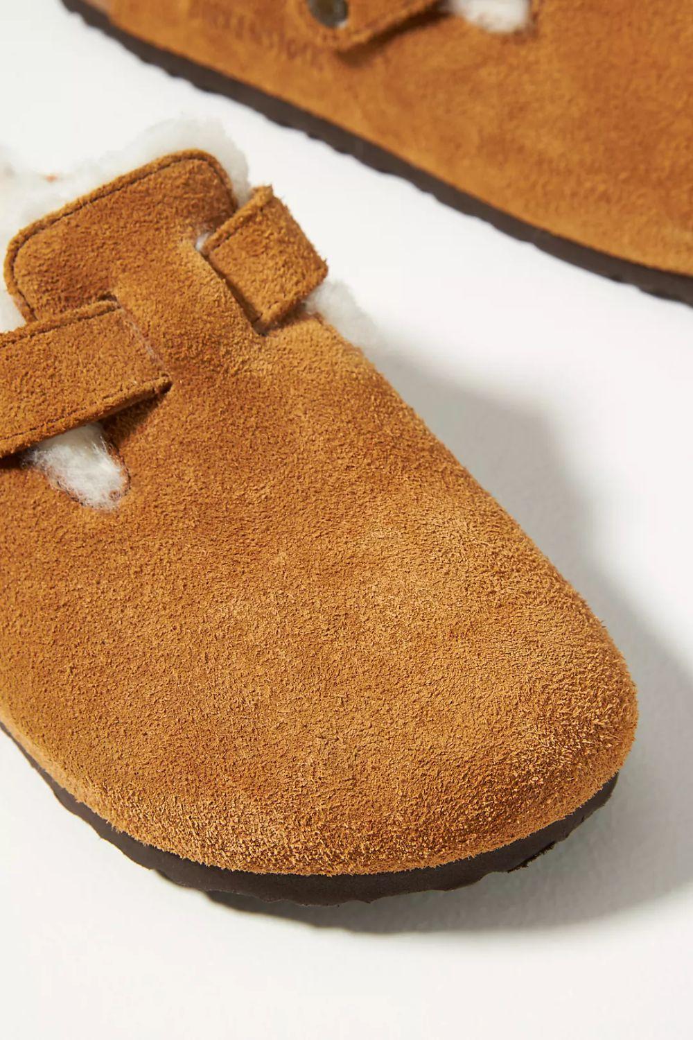 Sabots Birkenstock doublés en fourrure d’agneau aperçu 2