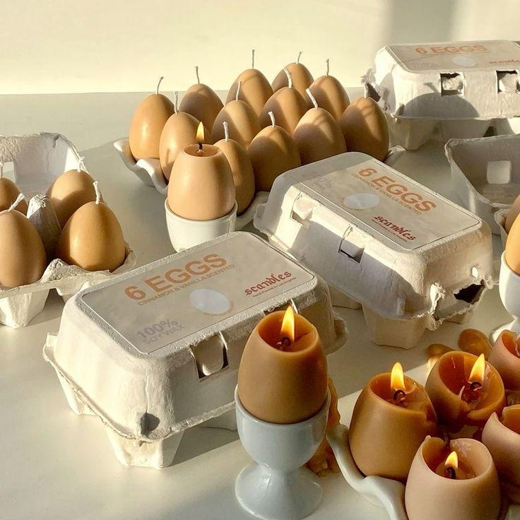 Coffret 6 bougies œufs