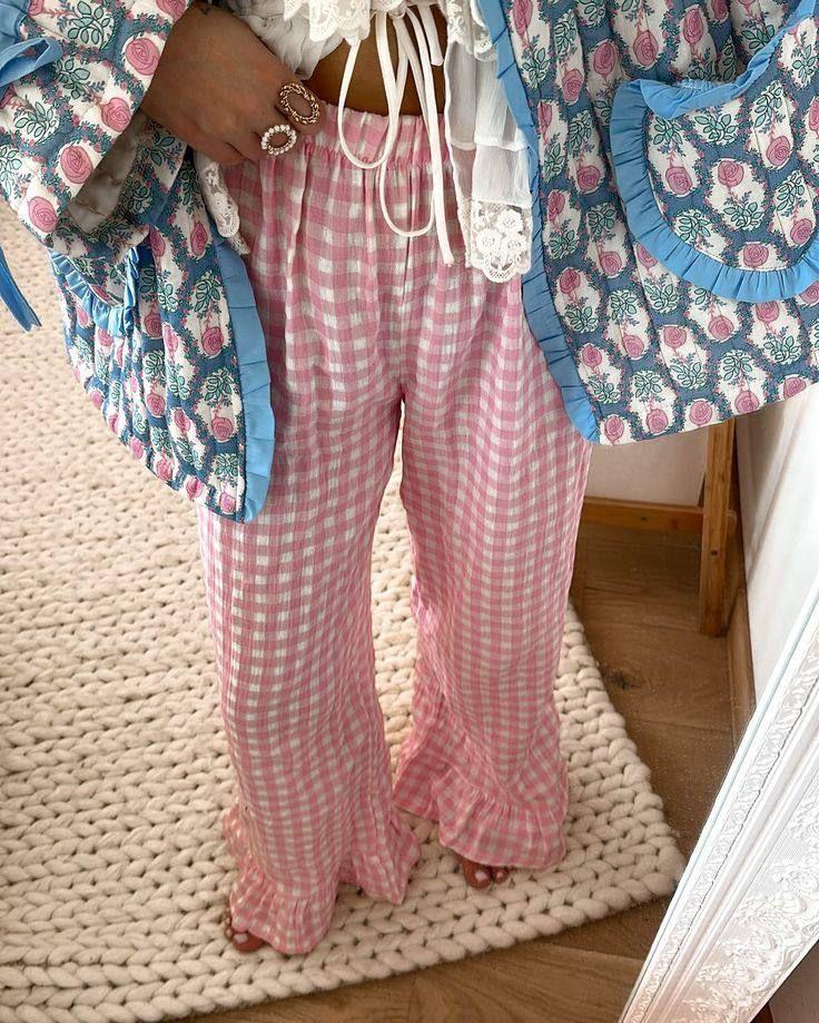 Pantalon de pyjama rose