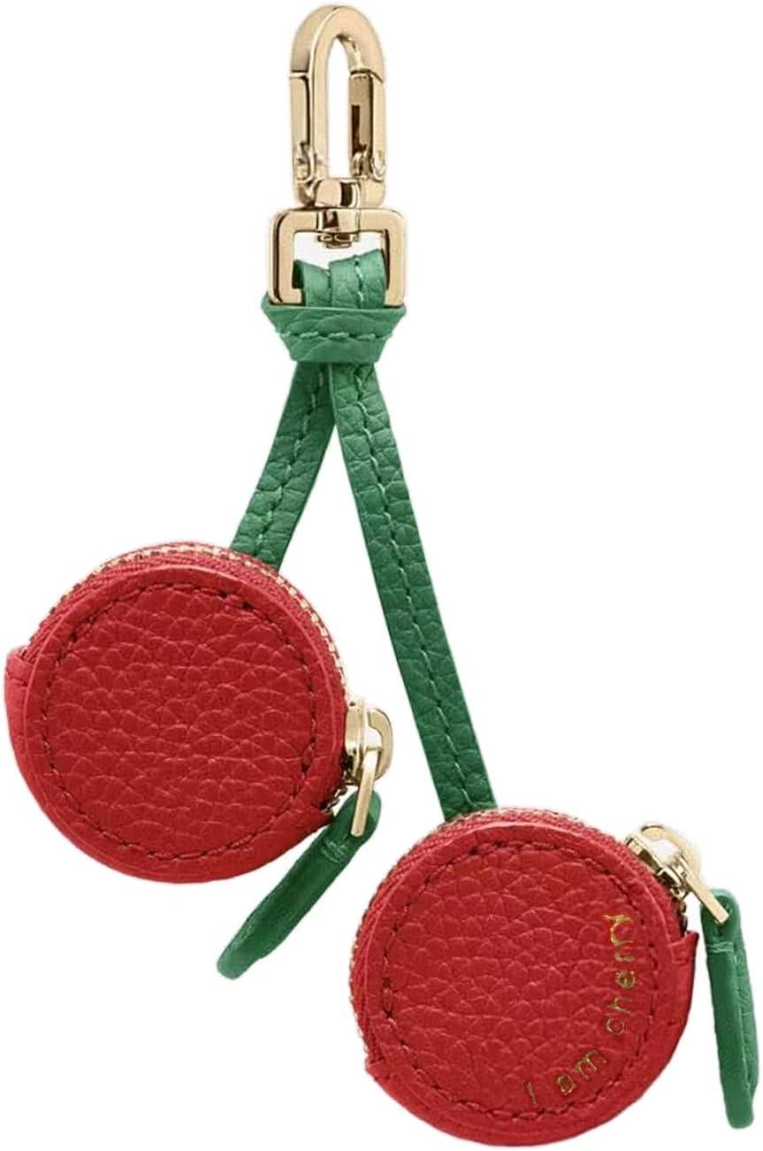 Porte-monnaie porte-clés cerises