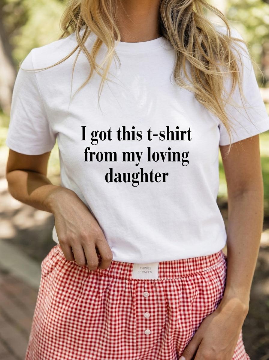 T-shirt Loving Daughter - alternate view