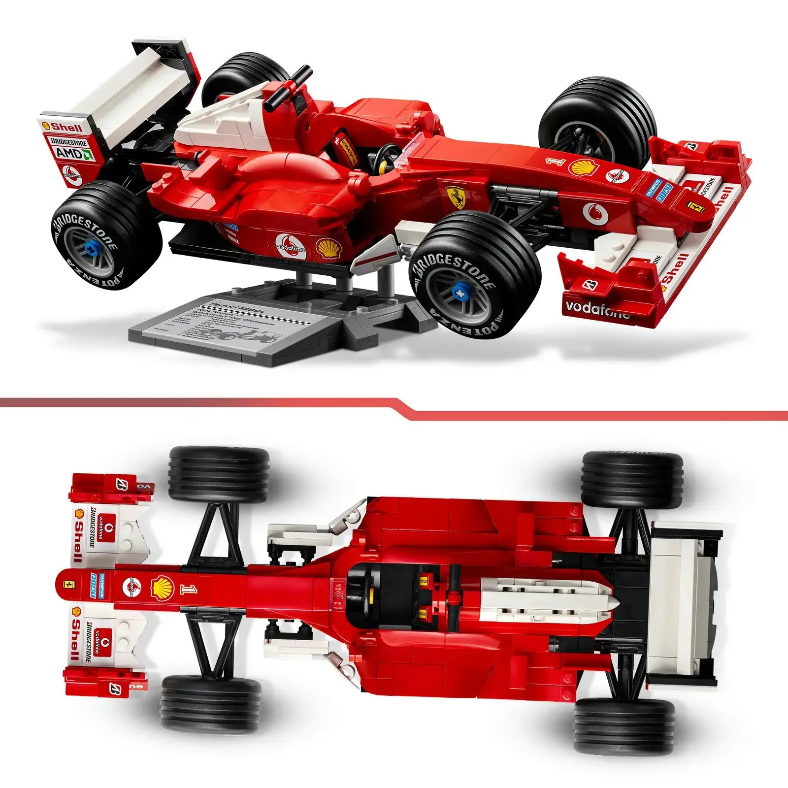 LEGO Ferrari F2004 et Michael Schumacher