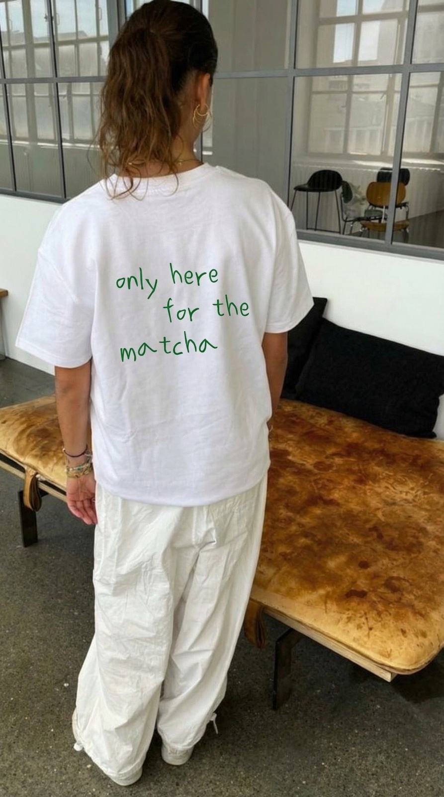 T-shirt Only here for the matcha aperçu produit