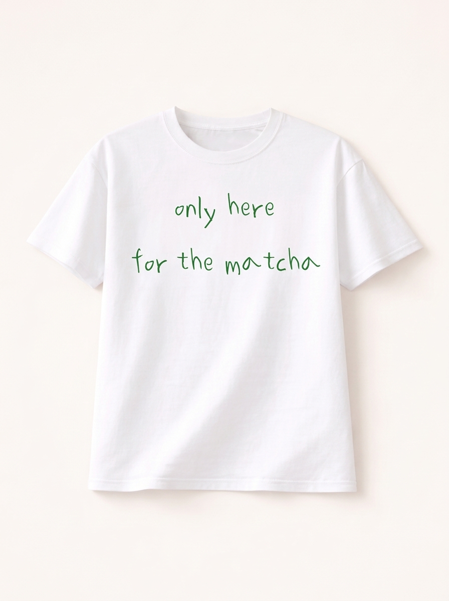 Only here for the matcha T-shirt T-shirt preview